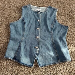 Sofia by Sofia Vergara Blue Denim Vest